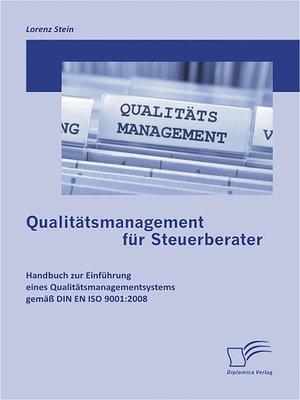 cover image of Qualitätsmanagement für Steuerberater